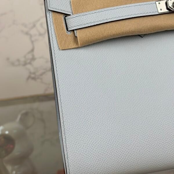Korea Seoul Hermes Birkin Sellier 25CM Epsom Leather T0 Blue Brume Silver Hardware