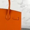 Korea Seoul Hermes Birkin 30CM Sellier Epsom Leather CK93 Orange Silver Hardware