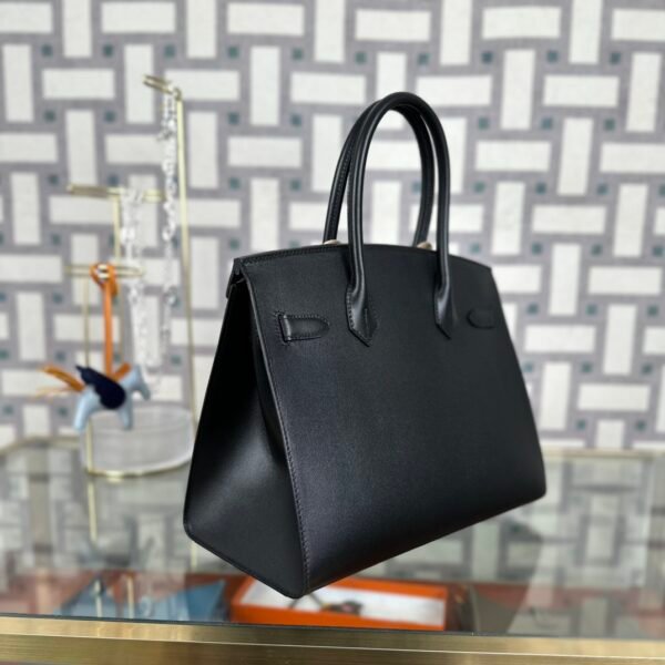 Hermes Bag Price Box Leather Birkin 30CM Sellier CK89 Noir Silver Hardware