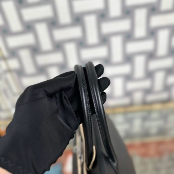 Hermes Bag Price Box Leather Birkin 30CM Sellier CK89 Noir Silver Hardware