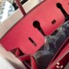 Hong Kong Hermes Birkin 30CM Sellier Epsom Leather B5 Rubis Silver Hardware