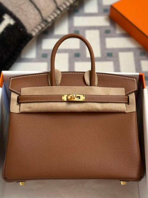 Russia Moscow Hermes Birkin 25CM CC37 Gold Togo Leather Gold Hardware