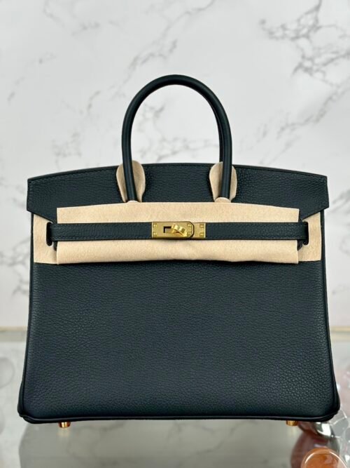 USA Washington Hermes Togo Leather Birkin 25CM 6O Vert Cypres Gold Hardware
