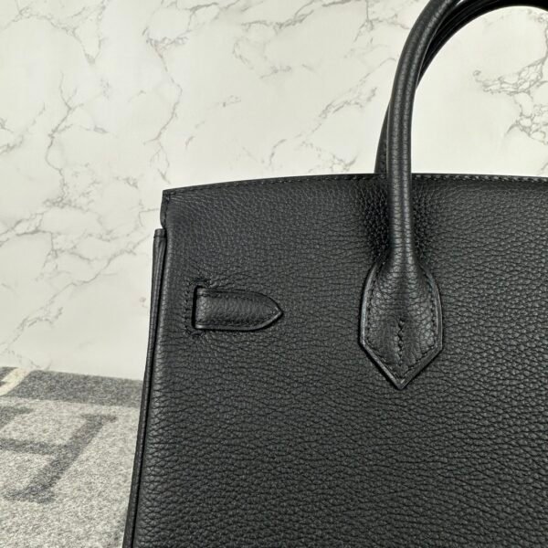 wsxc1721830577550_4 Hermes Togo Leather Birkin 25CM CK89 Noir Silver Hardware