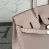 Hermes Bag Price Epsom Leather 3Q Rose Sakura Birkin 25CM Silver Hardware