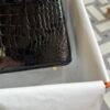 Hong Kong Hermes Shiny Niloticus Crocodile Birkin 25CM 89 Noir Gold Hardware