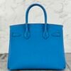 wsxc1721830600809_1 UK London Hermes Epsom Leather Birkin 30CM Blue Frida Gold Hardware