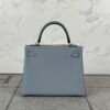 wsxc1722007889711_2 Singapore Kuala Lumpur Hermes Kelly 25CM Togo Leather J7 Blue Lin Silver Hardware