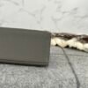 Full Handmade Hermes Swift Leather Kelly Pochette 22cm 0L Gris Meyer Silver Hardware