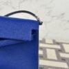 Canada Ottawa Hermes Kelly Elan 27CM Chevre Leather 7T Blue Electric Silver Hardware