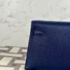 UAE Dubai Hermes Kelly Elan 27CM Chevre Leather CC73 Blue Saphir Gold Hardware