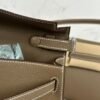 wsxc1722269300146_3 Hong Kong Hermes Kelly Elan 27CM Chevre Leather CK18 Etoupe Silver Hardware