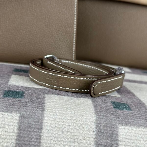 Hong Kong Hermes Kelly Elan 27CM Chevre Leather CK18 Etoupe Silver Hardware