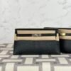 Russia Moscow Hermes CK89 Noir Kelly Elan 27CM Chevre Leather Silver Hardware