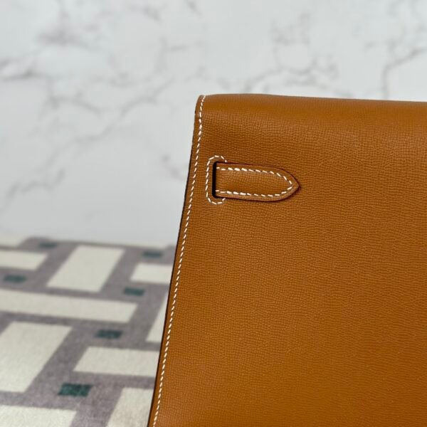 wsxc1722269774684_2 Hermes Bag Images Kelly Elan 27CM CC37 Gold Mademe Leather Gold Hardware