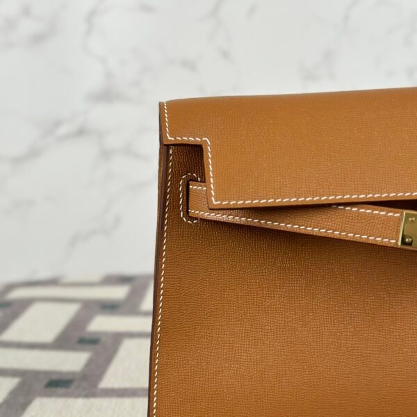 wsxc1722269774684_4 Hermes Bag Images Kelly Elan 27CM CC37 Gold Mademe Leather Gold Hardware