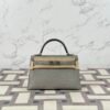 wsxc1722867892556_0-1 Hermes Bag Price Matte Alligator Crocodile Mini Kelly 19CM 0W Gris Neve Silver Hardware
