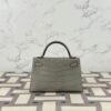 wsxc1722867892556_1 Hermes Bag Price Matte Alligator Crocodile Mini Kelly 19CM 0W Gris Neve Silver Hardware