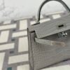 wsxc1722867892556_4 Hermes Bag Price Matte Alligator Crocodile Mini Kelly 19CM 0W Gris Neve Silver Hardware