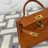 wsxc1722867905850_4 UK London Hermes Mini Kelly 19CM 37 Gold Matte Alligator Crocodile Gold Hardware