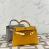 wsxc1723040842645_0 Australia Sydney Hermes Mini Kelly 19CM Shiny Alligator Crocodile 9D Jaune Amber Gold Hardware
