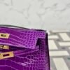 wsxc1723733192473_5 Russia Moscow Hermes Shiny Alligator Crocodile Kelly Pochette 22CM 5L Ultra Violet Gold Hardware