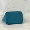 Taiwan Hermes Picotin 18CM Clemence Leather CC75 Blue Jean Gold Hardware
