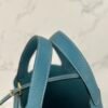 Taiwan Hermes Picotin 18CM Clemence Leather CC75 Blue Jean Gold Hardware