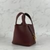Hong Kong Hermes Picotin 18CM Clemence Leather CC55 Rouge H Gold Hardware