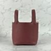 Hong Kong Hermes Picotin 18CM Clemence Leather CC55 Rouge H Gold Hardware