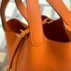 wsxc1723913261426_2 UK London Hermes Picotin 18CM CC93 Orange Clemence Leather Gold Hardware