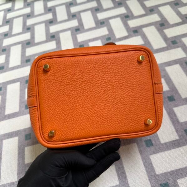 wsxc1723913261426_4 UK London Hermes Picotin 18CM CC93 Orange Clemence Leather Gold Hardware