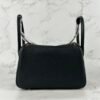 USA New York Hermes Clemence Leather Lindy 26CM CC89 Noir Gold Hardware