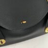 USA New York Hermes Clemence Leather Lindy 26CM CC89 Noir Gold Hardware