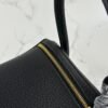 USA New York Hermes Clemence Leather Lindy 26CM CC89 Noir Gold Hardware