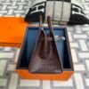 wsxc1724941111112_2 Canada Ottawa Hermes Havana Matte Alligator Crocodile Birkin Sellier 20CM Silver Hardware