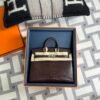 wsxc1724941111113_0 Canada Ottawa Hermes Havana Matte Alligator Crocodile Birkin Sellier 20CM Silver Hardware