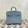 wsxc1724941122750_0-1 Hermes Bag Images Birkin 25CM Togo Leather J7 Blue Lin Silver Hardware