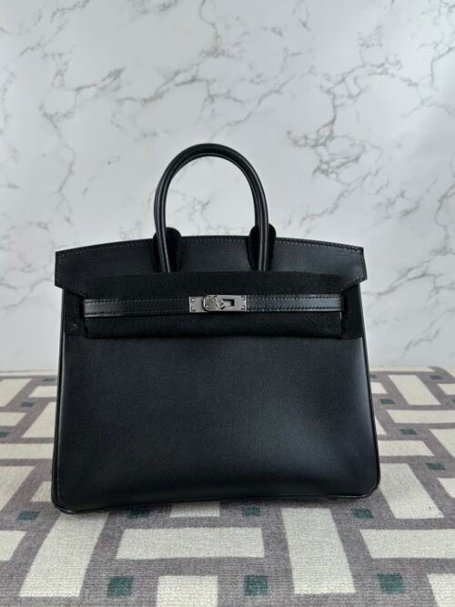 Korea Seoul Hermes Birkin 25CM So Black Box Leather 89 Noir