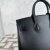 Korea Seoul Hermes Birkin 25CM So Black Box Leather 89 Noir