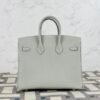 Handmade Hermes Togo Leather Birkin 25CM CC80 Gris Pearl Gold Hardware