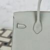 Handmade Hermes Togo Leather Birkin 25CM CC80 Gris Pearl Gold Hardware