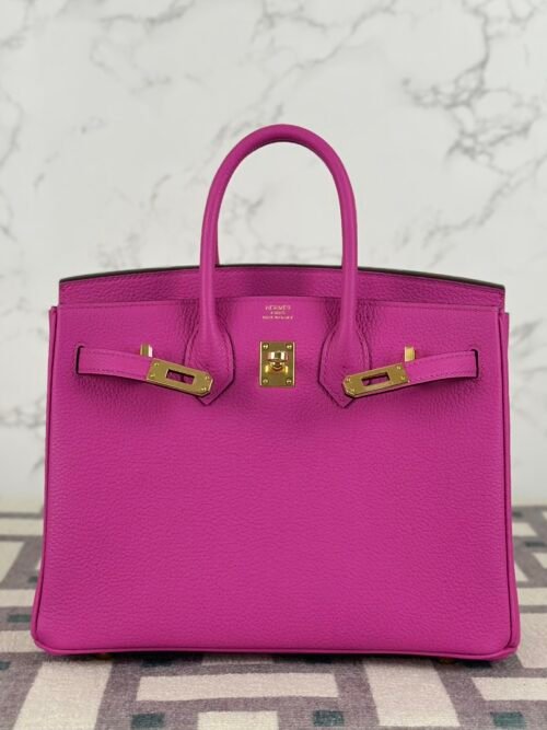 UK London Hermes 9I Magnolia Togo Leather Birkin 25CM Gold Hardware