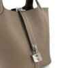 Singapore Kuala Lumpur Hermes Picotin 18CM Clemence Leather CK18 Etoupe Silver Hardware