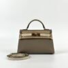 wsxc1725463207240_0 Hong Kong Hermes Epsom Mini Kelly 19CM M8 Gris Asphalt / 10 Craie Rose Gold Hardware