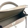 Hermes Bag Images Epsom Leather Mini Kelly 19CM CK18 Etoupe Silver Hardware