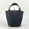 UK London Hermes Picotin Cargo 18CM 76 Blue Marine Canvas & Swift Gold Hardware