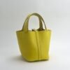 Hermes Picotin18 Women’s Bag Clemence Leather 9R Lime Silver Hardware