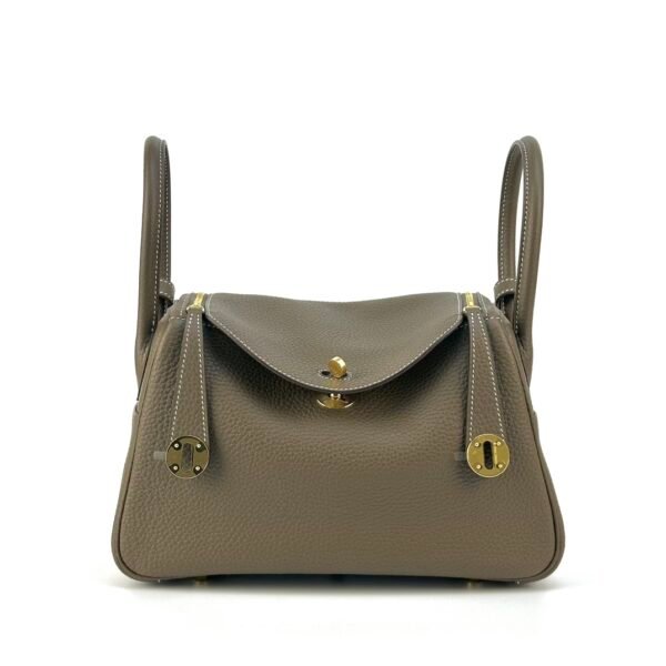 wsxc1727186719157_0-1 Canada Ottawa Hermes Lindy 26CM Clemence Leather CC18 Etoupe Gold Hardware