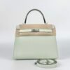 wsxc1727187853217_0-1 USA New York Hermes Epsom Leather Kelly Sellier 25CM 0S Vert Fizz Silver Hardware